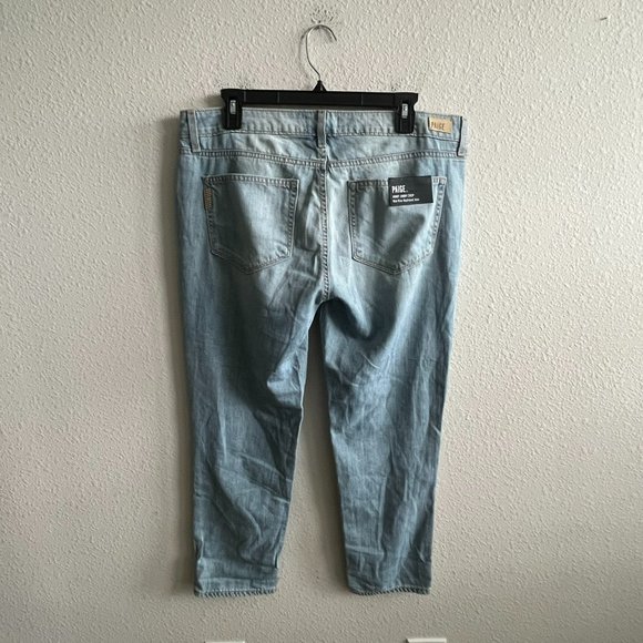 NWT Paige Jimmy Jimmy Crop Light Wash Jeans Size 30 - Picture 8 of 12